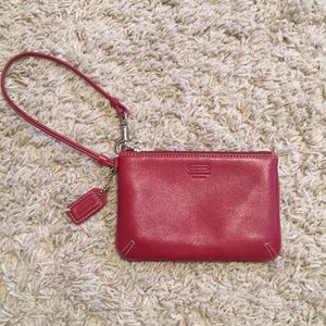 Coach Red Wristlet